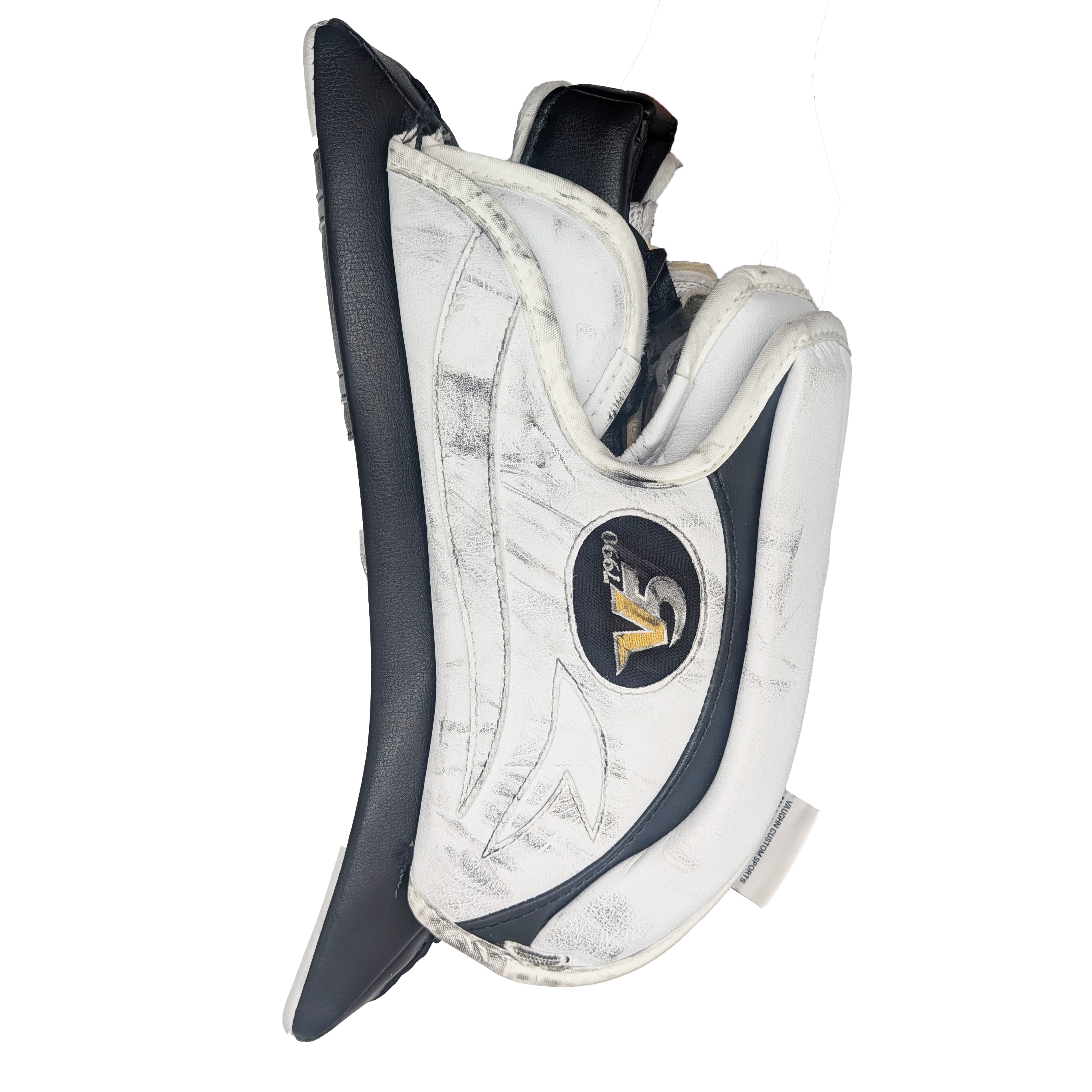 Vaughn V5 7990 - Bloqueur de gardien de but Pro Stock - Droitier - (Blanc/Noir)
